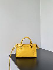 Balenciaga Le City Bag Mini in Yellow Arena Lambskin - 23.8x16x6.3cm - 3