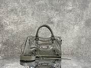 Balenciaga Le City Bag Mini in Green Arena Lambskin - 23.8x16x6.3cm - 4