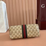 Gucci Small GG Pouch with Web Sand and Brown GG Canvas 875821 - 25.5x15x10cm - 5