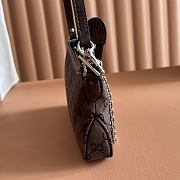 Gucci Gossip Small Shoulder Bag Dark Brown GG Canvas 875847 - 21x11.5x3cm - 4