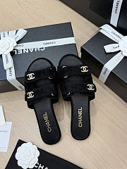 Chanel Mules Suede Kidskin Black G47043 - 5