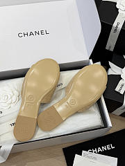 Chanel Mules Suede Kidskin Beige G47043 - 3
