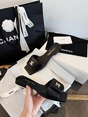 Chanel Mules Lamskin Black  - 4