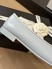 Chanel Ballet Flats Lambskin Blue & Burgundy G02819 - 3