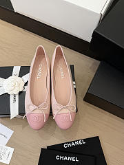 Chanel Ballet Flats Lambskin Light Pink & Pink G02819 - 1