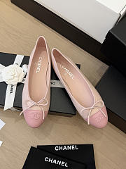 Chanel Ballet Flats Lambskin Light Pink & Pink G02819 - 6