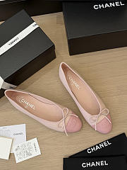 Chanel Ballet Flats Lambskin Light Pink & Pink G02819 - 5