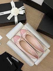 Chanel Ballet Flats Lambskin Light Pink & Pink G02819 - 3