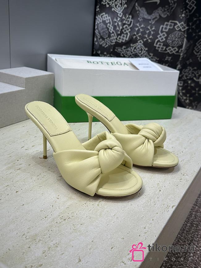 Bottega Veneta Cherry Mule Butter Yellow 9cm - 1