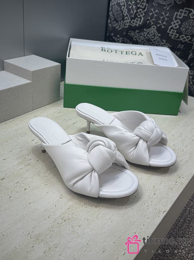 Bottega Veneta Cherry Mule White 5cm - 1