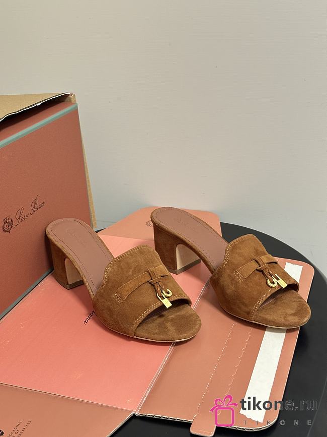 Loro Piana Summer Charms Sandal Suede Goatskin Wot (E449)  - 1