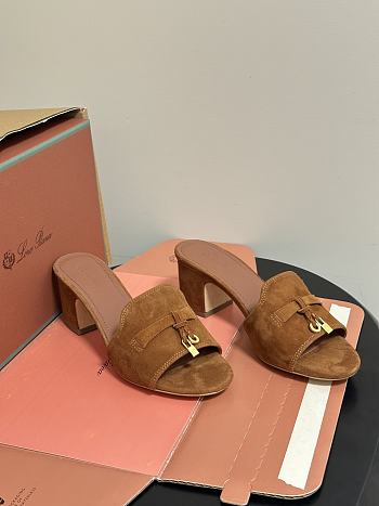 Loro Piana Summer Charms Sandal Suede Goatskin Wot (E449) 