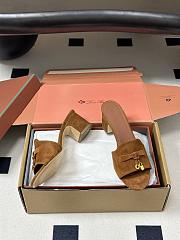 Loro Piana Summer Charms Sandal Suede Goatskin Wot (E449)  - 2