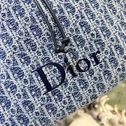 Dioriviera Medium Spongy Book Tote Blue Spongy Dior Oblique Fabric - 36x24x20cm - 3