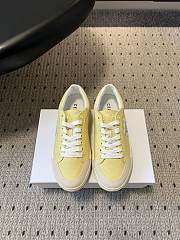 Celine Alan Sneaker With Triomphe In Canvas Pale Yellow - 6