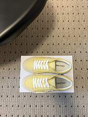 Celine Alan Sneaker With Triomphe In Canvas Pale Yellow - 2