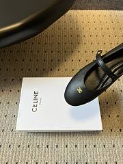 Celine Ballet Ballerina In Lambskin Black  - 6
