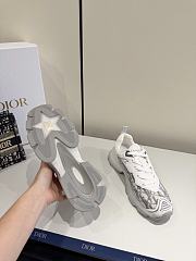 Dior Vibe Sneaker Gray Dior Oblique Technical Fabric and Transparent Rubber - 6