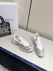 Dior Vibe Sneaker Gray Dior Oblique Technical Fabric and Transparent Rubber - 2
