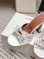 Amina Muaddi Eleonora Lace Slipper 95 Ivory Lace - 6