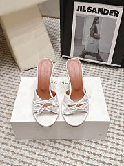 Amina Muaddi Eleonora Lace Slipper 95 Ivory Lace - 2