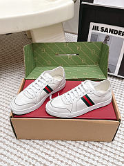 Gucci Stretch Low-Top Sneaker White Leather 865056 - 2