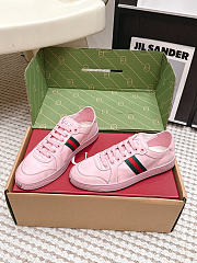 Gucci Stretch Low-Top Sneaker Pink Leather 865056 - 6
