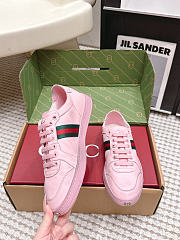 Gucci Stretch Low-Top Sneaker Pink Leather 865056 - 5