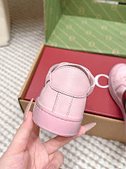 Gucci Stretch Low-Top Sneaker Pink Leather 865056 - 4