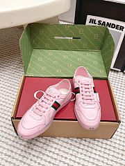 Gucci Stretch Low-Top Sneaker Pink Leather 865056 - 2