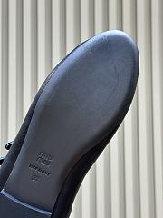 Miumiu Ruches Nappa Leather Ballerinas Black 5F579E - 5
