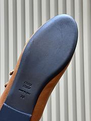 Miumiu Ruches Nappa Leather Ballerinas Caramel 5F579E - 5