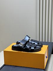 LV Isola Comfort Mule Black Plain Calf Leather 1AJOON  - 3
