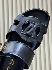 LV Isola Comfort Mule Black Plain Calf Leather 1AJOON  - 4