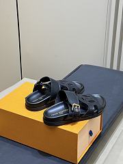 LV Isola Comfort Mule Black Plain Calf Leather 1AJOON  - 6