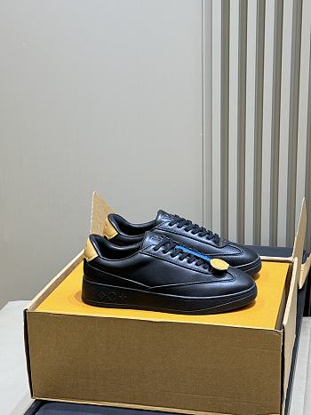 LV Flash Sneaker Black Plain Calf Leather 1AJA38 