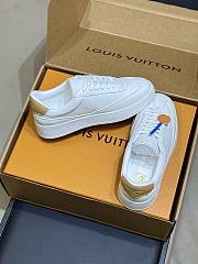 LV Flash Sneaker White Plain Calf Leather 1AJA21 - 4