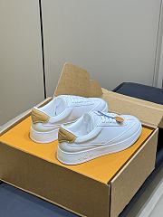 LV Flash Sneaker White Plain Calf Leather 1AJA21 - 2