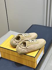 Fendi Fit Trainers Leather Beige - 6