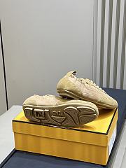 Fendi Fit Trainers Leather Beige - 5