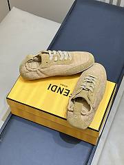 Fendi Fit Trainers Leather Beige - 4