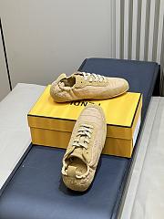 Fendi Fit Trainers Leather Beige - 2