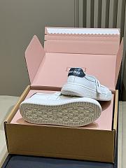Miumiu Calf Leather Mary Jane Ballerinas White/Blue 5F371E - 6