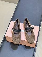 Miumiu Suede Ballerinas Dark Brown 5F625E - 2