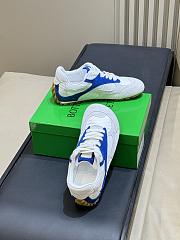 Bottega Veneta Orbit Flash Sneaker in Optic White/Cookie Blue - 6