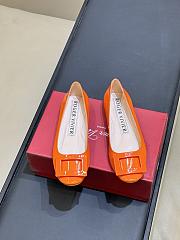 Roger Vivier U Look Ballerinas In Patent Leather Orange - 5
