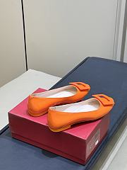 Roger Vivier U Look Ballerinas In Patent Leather Orange - 3