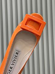 Roger Vivier U Look Ballerinas In Patent Leather Orange - 2