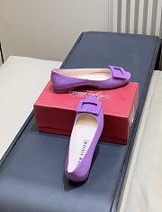 Roger Vivier U Look Ballerinas In Patent Leather Purple - 6