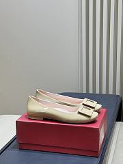 Roger Vivier U Look Ballerinas In Patent Leather Gray - 1